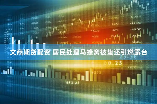 文商期货配资 居民处理马蜂窝被蛰还引燃露台